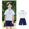Chinese Style Baby Girl's Dress Short Sleeve Vintage Hanfu Dress Blue  Princess Dress Kids Modern Hanfu for Customize Name - Image 6