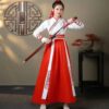 Chinese Hanfu Dress Women Clothing Vintage Ethnic Style Fashion Clothes Elegant Streetwear Casual Chinese Traditional Dress Men - Image 2