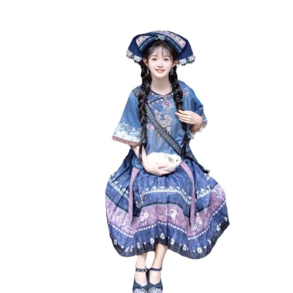 New Ethnic Minority Clothing Women's Traditional Miao Clothing Chinese Hanfu Dress - Image 6